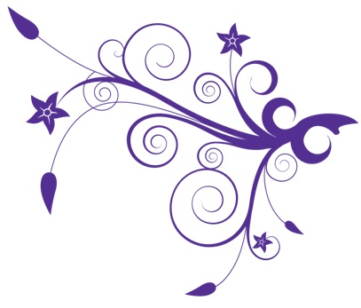 purple floral RHS